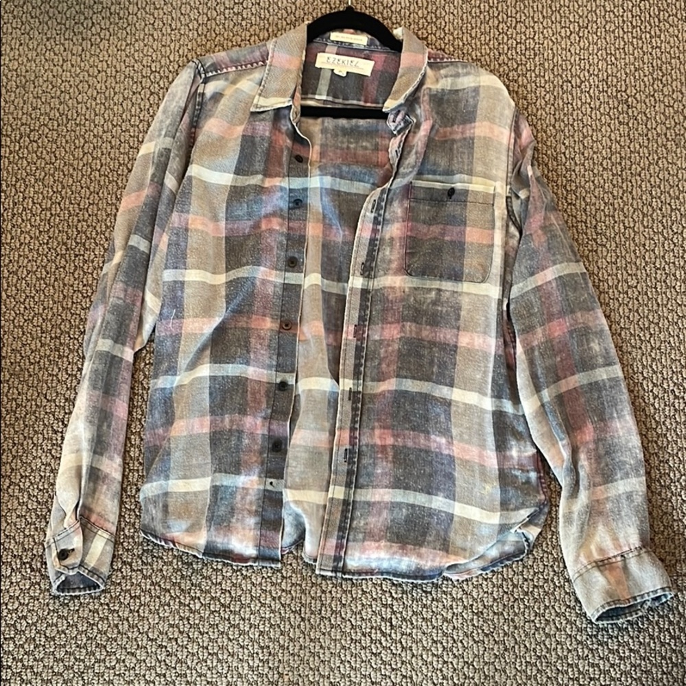 Blue/purple tint flannel from Tillys